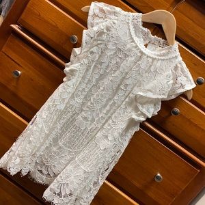 Beautiful White Lace Top